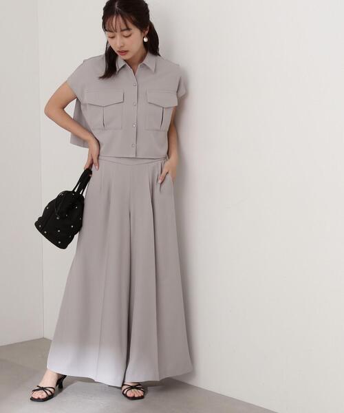 PROPORTION BODY DRESSING（プロポーションボディドレッシング）の「ウエストマークワイドパンツ / 1214130400（その他パンツ・レディース・グレー/ベージュ・SMALL/MEDIUM）」の4枚目の写真