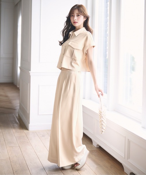 PROPORTION BODY DRESSING（プロポーションボディドレッシング）の「ウエストマークワイドパンツ / 1214130400（その他パンツ・レディース・グレー/ベージュ・SMALL/MEDIUM）」の2枚目の写真