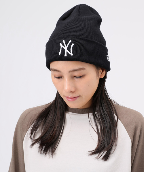 NEW ERA（ニューエラ）の「【NEW ERA / ニューエラ】ベーシックコットンカフニットキャップ NY（ニットキャップ/ビーニー・レディース・ブラック・FREE）」の3枚目の写真