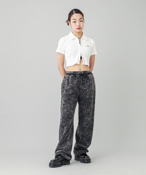 X-girl(エックスガール)の「ZIP UP TOP(Tシャツ/カットソー・レディース・ブルー/ブラック/ホワイト・S/M)」の21枚目の写真