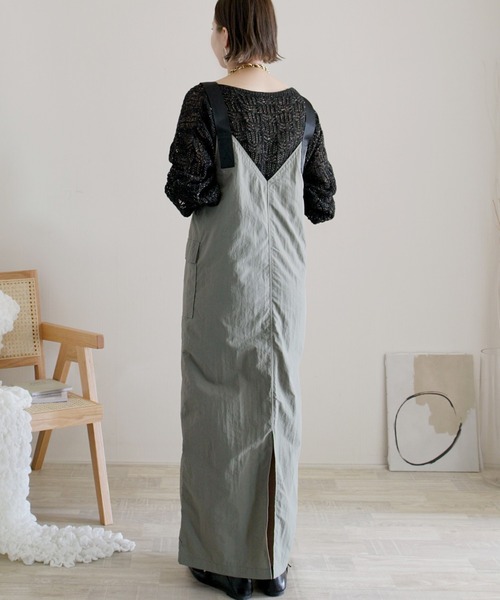 【ほぼ新品】ECRIRE ワンピース ジャンスカ ブラウン系 フロントジップ ECRIRE（エクリール）の「【ECRIRE by 陽】フロントジップ