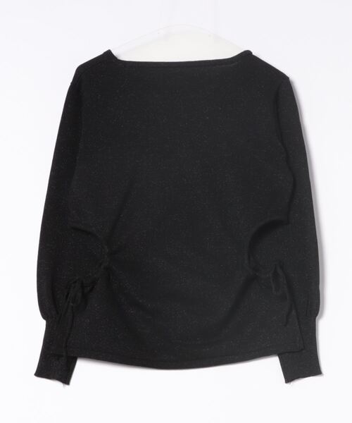 LATINA（ラティーナ）の「ウエスト開き ラメ ニットソー クルーネック 長袖（Tシャツ/カットソー・レディース・ブラック・FREE）」の2枚目の写真