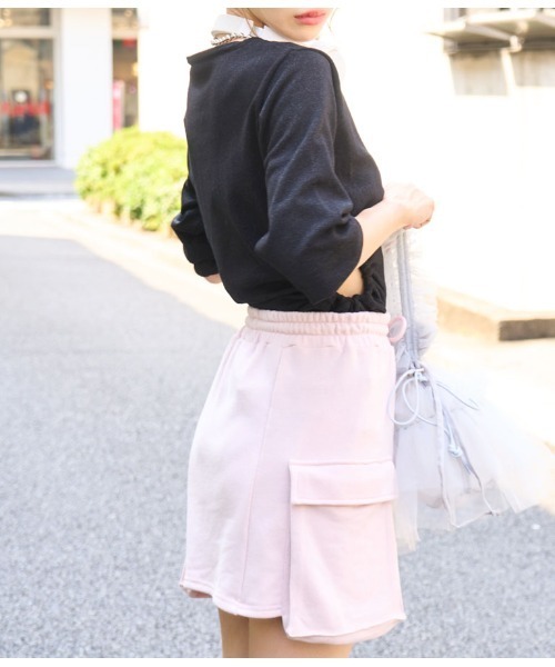 LATINA（ラティーナ）の「ウエスト開き ラメ ニットソー クルーネック 長袖（Tシャツ/カットソー・レディース・ブラック・FREE）」の14枚目の写真