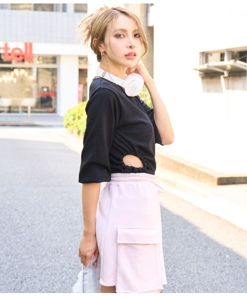 LATINA（ラティーナ）の「ウエスト開き ラメ ニットソー クルーネック 長袖（Tシャツ/カットソー・レディース・ブラック・FREE）」の16枚目の写真