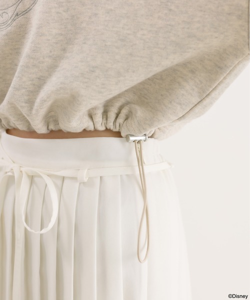 Disney(ディズニー)の「Disneyショートパーカー 1041180100(パーカー・レディース・オフホワイト/チャコールグレー/オートミール/ピンク・FREE)」の11枚目の写真