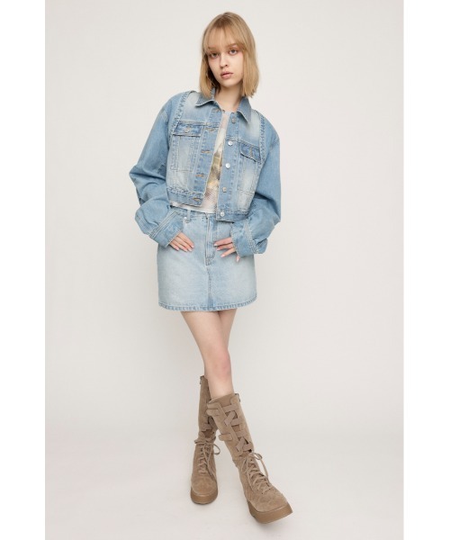 SLY KEITH DENIM ミニスカート ライトブルー