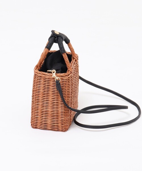 The Bagmati(ザバグマティ)の「【BAGMATI/ バグマティ】◇【WEB限定】スクエアかご(かごバッグ・レディース・キャメル・FREE)」の4枚目の写真