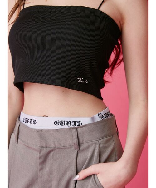 EVRIS(エヴリス)の「ロゴラインタックワイドパンツ【セットアップ着用可能】(その他パンツ・レディース・ブラック/グレー・MEDIUM/SMALL)」の20枚目の写真