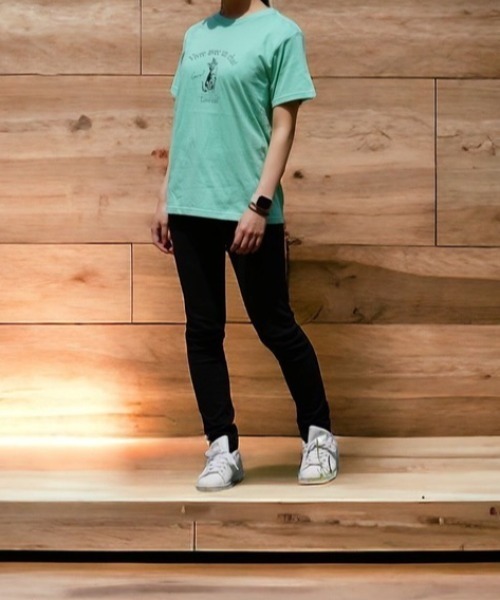 VIBGYOR（ヴィブジョー）の「【AS】保護猫Ｔシャツ AS（Tシャツ/カットソー・レディース・ホワイト/ブラック/ピンク系その他/ピンク系その他2/ベージュ/グリーン/ブルー/杢グレー/グレー系その他・LARGE/160/MEDIUM/SMALL）」の6枚目の写真