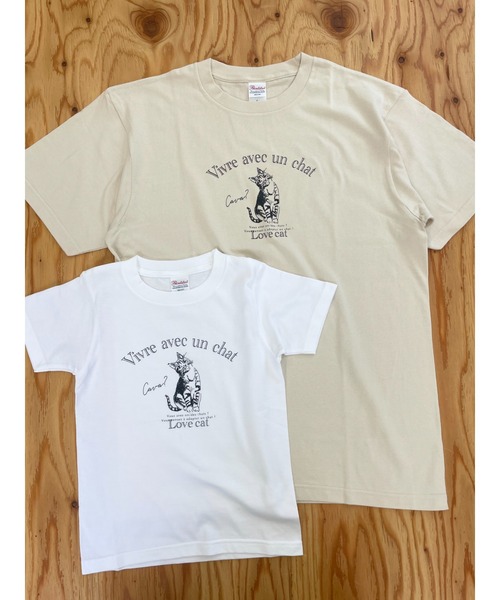 VIBGYOR（ヴィブジョー）の「【AS】保護猫Ｔシャツ AS（Tシャツ/カットソー・レディース・ホワイト/ブラック/ピンク系その他/ピンク系その他2/ベージュ/グリーン/ブルー/杢グレー/グレー系その他・LARGE/160/MEDIUM/SMALL）」の14枚目の写真