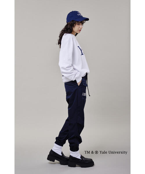 FRAMeWORK YALEスエットチュニック　ホワイト　ネイビー　2点 23AW＊Wings掲載＊【ウォッシャブル】シャツレイヤーチュニック