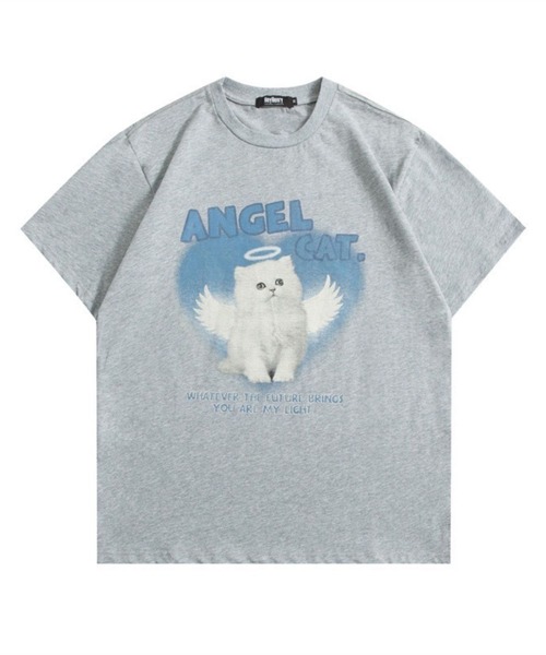 sevens（セブンズ）の「【sevens】エンジェルキャットTシャツ（Tシャツ/カットソー・レディース・ホワイト/グレー・FREE）」の13枚目の写真