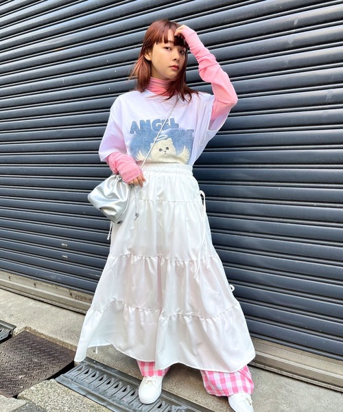 sevens（セブンズ）の「【sevens】エンジェルキャットTシャツ（Tシャツ/カットソー・レディース・ホワイト/グレー・FREE）」の17枚目の写真