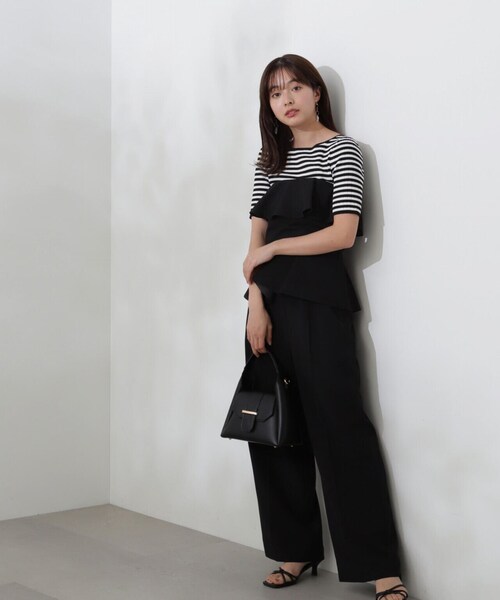 PROPORTION BODY DRESSING（プロポーションボディドレッシング）の「ベアペプラムパンツセットアップ / 1214140507（ワンピース・レディース・グレー/ブラック・SMALL/MEDIUM）」の7枚目の写真