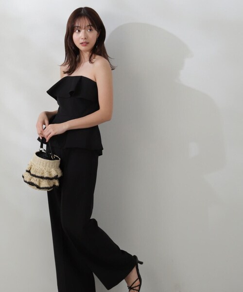 PROPORTION BODY DRESSING（プロポーションボディドレッシング）の「ベアペプラムパンツセットアップ / 1214140507（ワンピース・レディース・グレー/ブラック・SMALL/MEDIUM）」の9枚目の写真