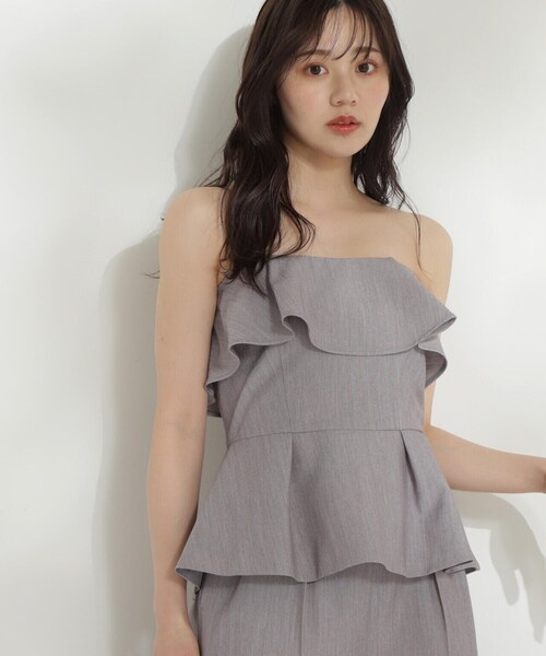 PROPORTION BODY DRESSING（プロポーションボディドレッシング）の「ベアペプラムパンツセットアップ / 1214140507（ワンピース・レディース・グレー/ブラック・SMALL/MEDIUM）」の22枚目の写真