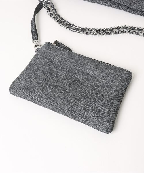 cache cache(カシュ カシュ)の「カシュカシュ cachecache / デニム風チェーンバッグ(ショルダーバッグ・レディース・ライトブルー/ブラック/グレー/ブルー・FREE)」の10枚目の写真