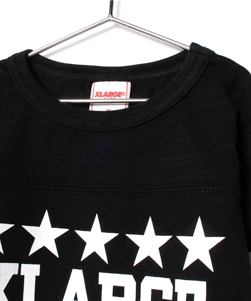 XLARGE KIDS（エクストララージキッズ）の「L/S FOOTBALL TEE QUARTERBACK（Tシャツ/カットソー・キッズ・ホワイト/ブラック・4T/6T/8T）」の4枚目の写真