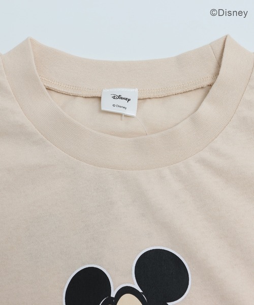 Disney(ディズニー)の「ミッキーマウス 半袖Tシャツ(Tシャツ/カットソー・メンズ・チャコール/クリーム・L/M/S)」の5枚目の写真