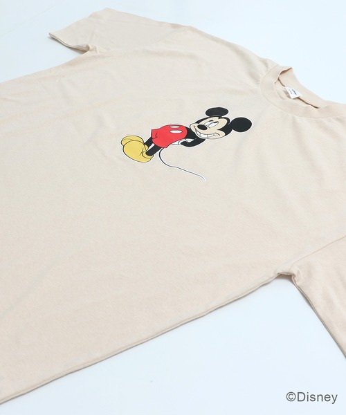 Disney(ディズニー)の「ミッキーマウス 半袖Tシャツ(Tシャツ/カットソー・メンズ・チャコール/クリーム・L/M/S)」の8枚目の写真