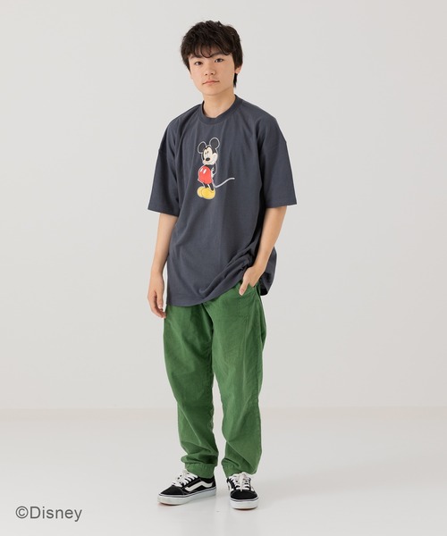 Disney(ディズニー)の「ミッキーマウス 半袖Tシャツ(Tシャツ/カットソー・メンズ・チャコール/クリーム・L/M/S)」の10枚目の写真