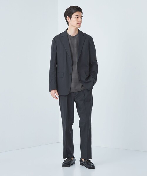 gim（ジム）の「＜gim＞24s リンクス ボーダー クルーネック Tシャツ -吸水速乾-（Tシャツ/カットソー・メンズ・ネイビー/ダークグレー/ホワイト・L/M/S）」の12枚目の写真