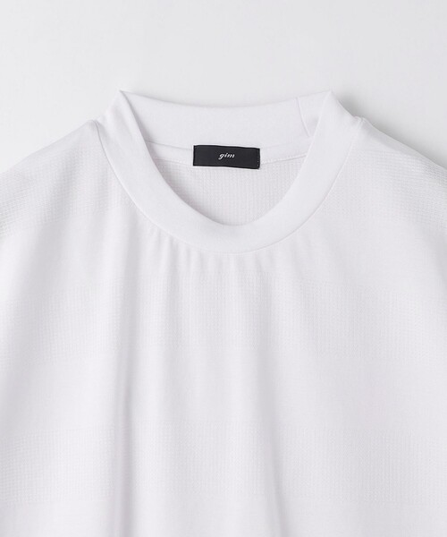 gim（ジム）の「＜gim＞24s リンクス ボーダー クルーネック Tシャツ -吸水速乾-（Tシャツ/カットソー・メンズ・ネイビー/ダークグレー/ホワイト・L/M/S）」の18枚目の写真