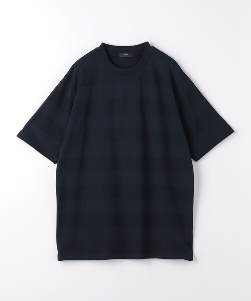 gim（ジム）の「＜gim＞24s リンクス ボーダー クルーネック Tシャツ -吸水速乾-（Tシャツ/カットソー・メンズ・ネイビー/ダークグレー/ホワイト・L/M/S）」の20枚目の写真