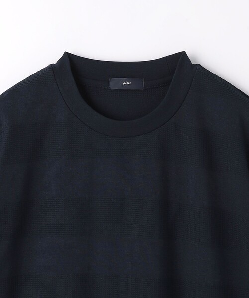 gim（ジム）の「＜gim＞24s リンクス ボーダー クルーネック Tシャツ -吸水速乾-（Tシャツ/カットソー・メンズ・ネイビー/ダークグレー/ホワイト・L/M/S）」の22枚目の写真