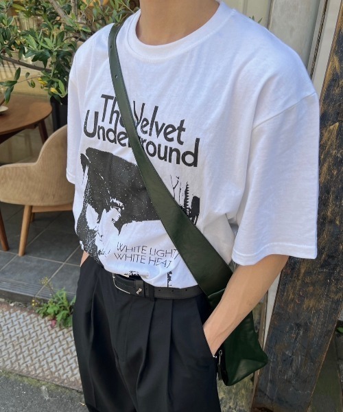 Chikashitsu +（チカシツプラス）の「【Chikashitsu +】graphic t-shirt 3 / 【チカシツプラス】グラフィックプリント半袖Tシャツ（Tシャツ/カットソー・メンズ・ブラック/ホワイト・ONE SIZE）」の7枚目の写真