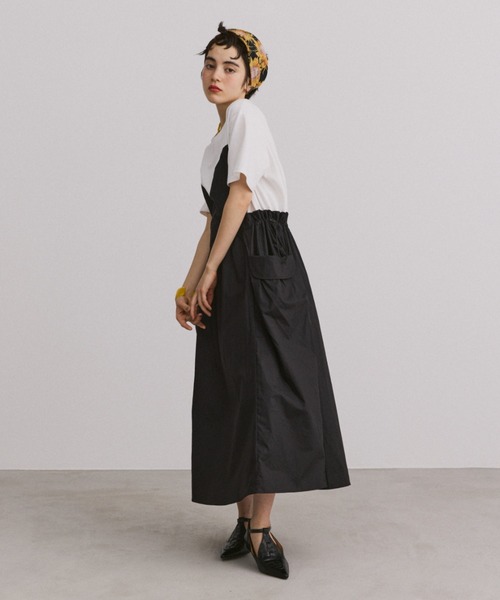 アシンメトリードッキングワンピース（ワンピース）｜manana suerte