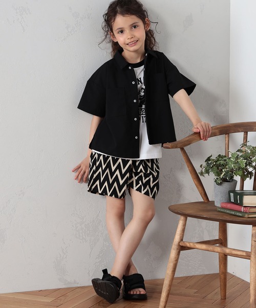 FOUND GOOD（ファウンドグッド）の「K/エアラクシャツSS（シャツ/ブラウス・キッズ・ブラック/パープル系/グリーン系8/グレー系/ベージュ・120cm/130cm/140cm/150cm/110cm）」の22枚目の写真