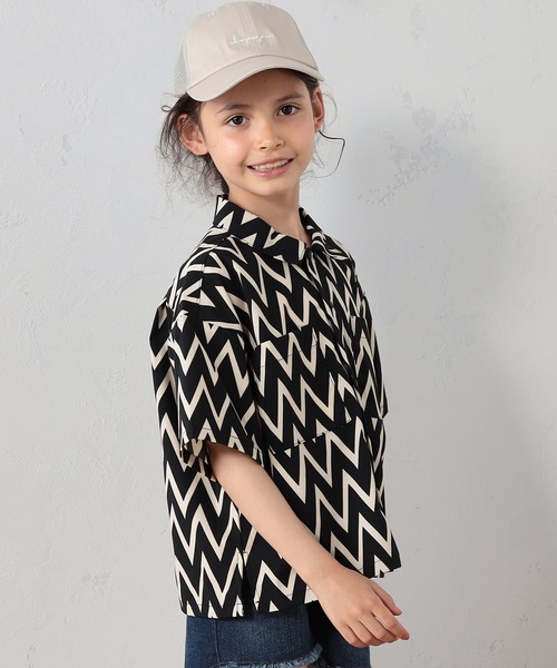 FOUND GOOD（ファウンドグッド）の「K/エアラクシャツSS（シャツ/ブラウス・キッズ・ブラック/パープル系/グリーン系8/グレー系/ベージュ・120cm/130cm/140cm/150cm/110cm）」の17枚目の写真