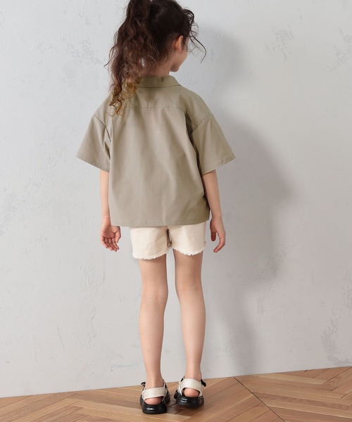 FOUND GOOD（ファウンドグッド）の「K/エアラクシャツSS（シャツ/ブラウス・キッズ・ブラック/パープル系/グリーン系8/グレー系/ベージュ・120cm/130cm/140cm/150cm/110cm）」の11枚目の写真