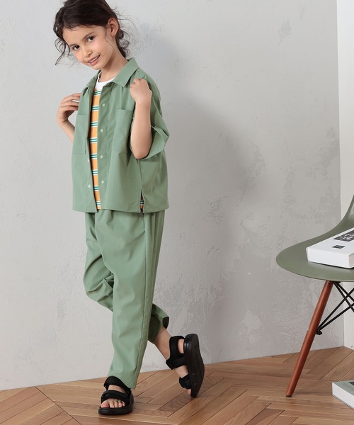 FOUND GOOD（ファウンドグッド）の「K/エアラクシャツSS（シャツ/ブラウス・キッズ・ブラック/パープル系/グリーン系8/グレー系/ベージュ・120cm/130cm/140cm/150cm/110cm）」の13枚目の写真