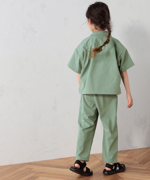 FOUND GOOD（ファウンドグッド）の「K/エアラクシャツSS（シャツ/ブラウス・キッズ・ブラック/パープル系/グリーン系8/グレー系/ベージュ・120cm/130cm/140cm/150cm/110cm）」の14枚目の写真