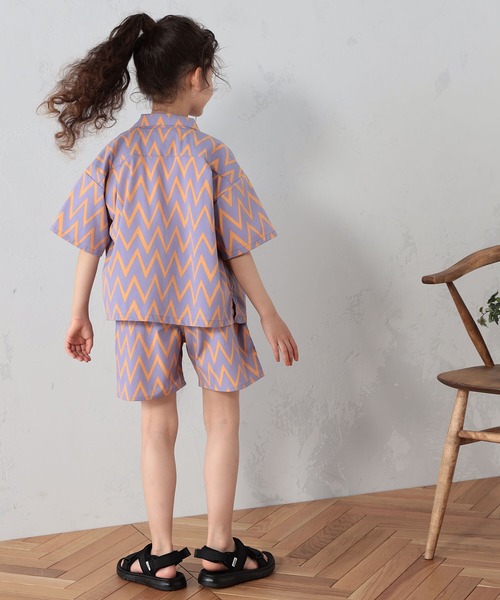 FOUND GOOD（ファウンドグッド）の「K/エアラクシャツSS（シャツ/ブラウス・キッズ・ブラック/パープル系/グリーン系8/グレー系/ベージュ・120cm/130cm/140cm/150cm/110cm）」の9枚目の写真