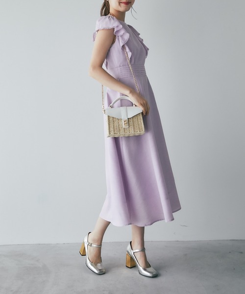 tocco closet（トッコ　クローゼット）の「２ＷＡＹショルダー付きフェイクレザー×カゴミニバッグ（かごバッグ・レディース・グレイッシュベージュ/オフホワイト・FREE）」の7枚目の写真