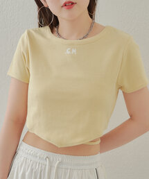 【2サイズ/6色展開/完売カラー再販開始】ロゴプリント三角チビT