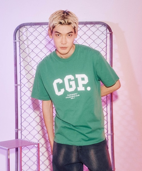 【CODEGRAPHY】★2点セット★クールコットンCGPアーチロゴT 7色 セール】COOL CGP Arch Logo T-Shirt（Tシャツ/カットソー