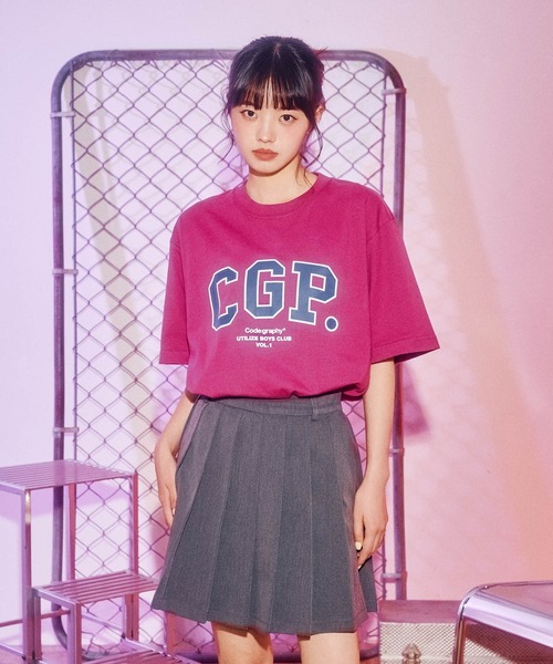 codegraphy（コードグラフィー）の「COOL CGP Arch Logo T-Shirt（Tシャツ/カットソー・メンズ・ホワイト/ブラック/グリーン/クリーム/パープル/ネイビー/グレー/ピンク・SMALL/MEDIUM/LARGE/X-LARGE）」の13枚目の写真