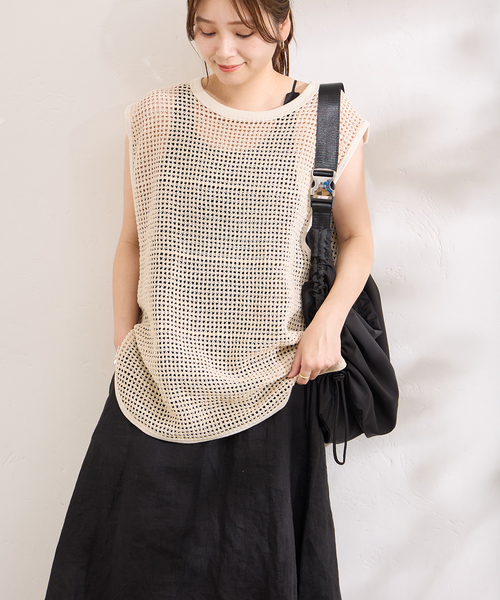 別注【ARMY TWILL/アーミーツイル】Cotton Mesh ノースリーブ