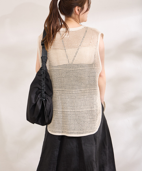 ARMY TWILL (アーミーツイル) ★★ ② JOURNAL STANDARD 別注【ARMY TWILL/アーミーツイル】Cotton Mesh ノースリーブ レディース オレンジ FREE ARMY TWILL（アーミーツイル）の「別注【ARMY TWILL/アーミーツイル