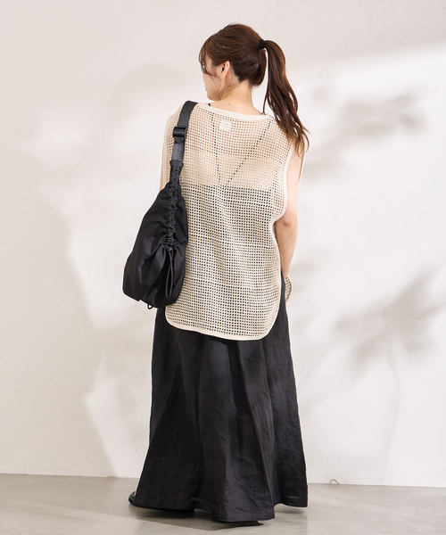 ARMY TWILL (アーミーツイル) ★★ ② JOURNAL STANDARD 別注【ARMY TWILL/アーミーツイル】Cotton Mesh ノースリーブ レディース オレンジ FREE ARMY TWILL（アーミーツイル）の「別注【ARMY TWILL/アーミーツイル