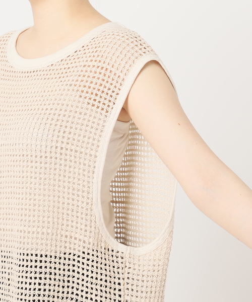 ARMY TWILL (アーミーツイル) ★★ ② JOURNAL STANDARD 別注【ARMY TWILL/アーミーツイル】Cotton Mesh ノースリーブ レディース オレンジ FREE ARMY TWILL（アーミーツイル）の「別注【ARMY TWILL/アーミーツイル