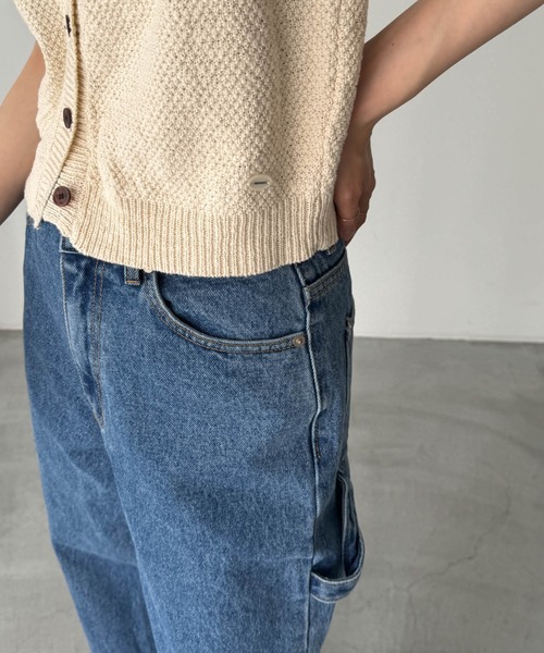〖新品〗 CANAL JEAN♡El mar 2WAYコットンニットベスト CANAL JEAN（キャナルジーン）の「El mar(エルマール) 2WAY