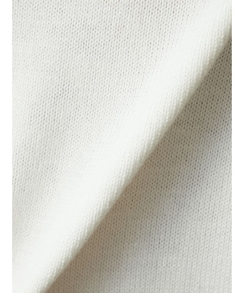 Perfect Suit FActory（パーフェクトスーツファクトリー）の「TRANS CONTINENTS　やわらか日和のコットンニットTシャツ　ホワイト/ブラック/ベージュ/サックス（Tシャツ/カットソー・メンズ・ブラック/サックスブルー/ホワイト/ベージュ・M/L/LL）」の5枚目の写真