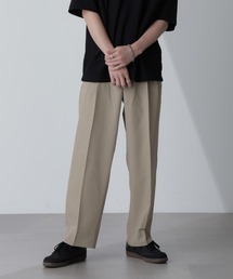 テックリネンリラックスタックテーパードパンツ(セットアップ可)