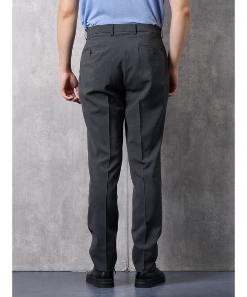 Perfect Suit FActory（パーフェクトスーツファクトリー）の「GOODBIZ　ノータックスラックス　千鳥　グレー/ネイビー（スラックス・メンズ・ネイビー/チャコールグレー・91/85/82/79/76/94/88/73）」の7枚目の写真