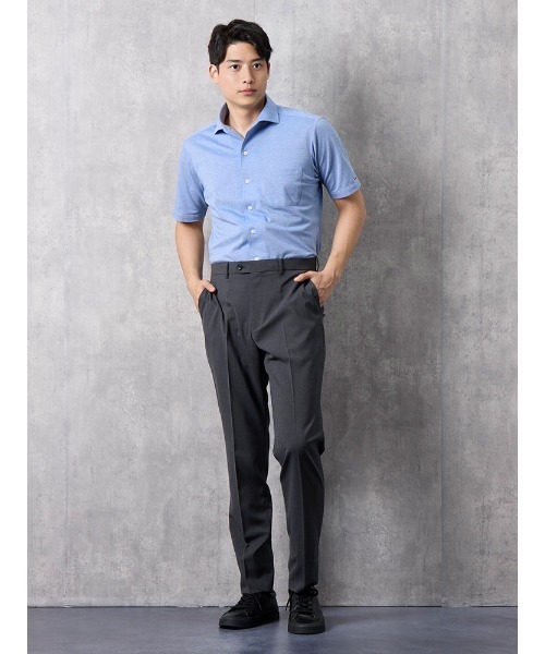 Perfect Suit FActory（パーフェクトスーツファクトリー）の「GOODBIZ　ノータックスラックス　千鳥　グレー/ネイビー（スラックス・メンズ・ネイビー/チャコールグレー・91/85/82/79/76/94/88/73）」の12枚目の写真